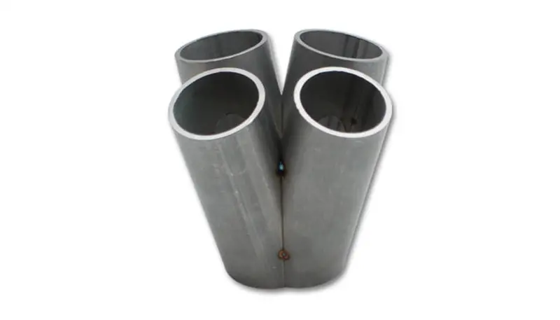 Vibrant Stainless Steel 4-Into-1 Turbo Manifold With T4 Divided Flange – 48Mm Od, 4.5-Inch Height 1