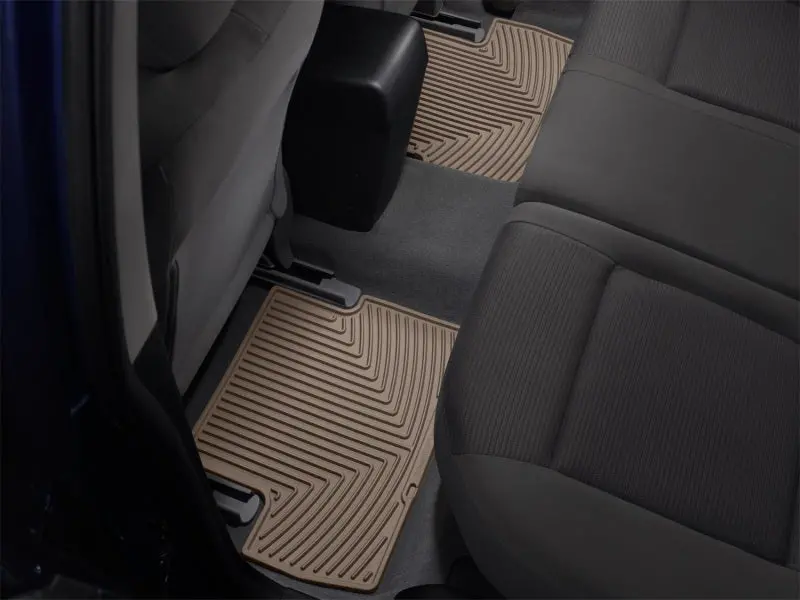 Weathertech Rear Floor Liners For 2009–2015 Mercedes-Benz Glk-Class (X204) – Tan Rubber Mats 1