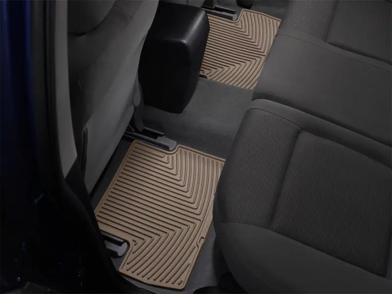 Weathertech Rear Floor Liners For 2009–2015 Mercedes-Benz Glk-Class (X204) – Tan Rubber Mats 2