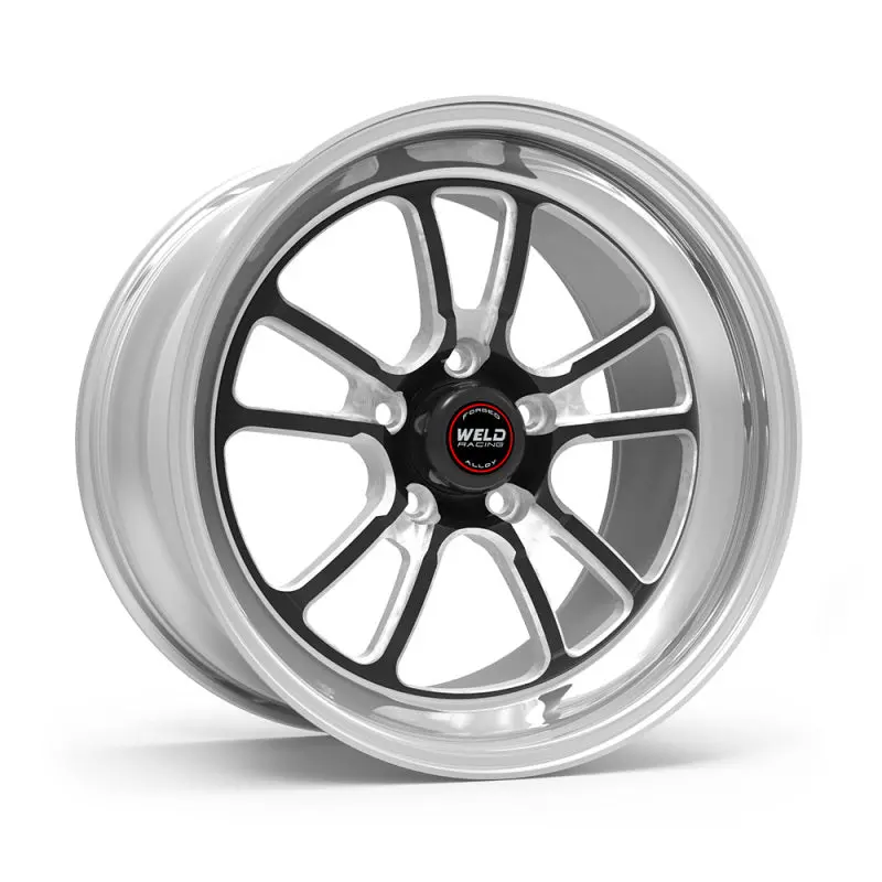 Weld S70 Forged Aluminum Wheel – 18×5", 5×4.75", 2.1" Backspace, High-Pad Black Finish (Non-Beadlock) 1